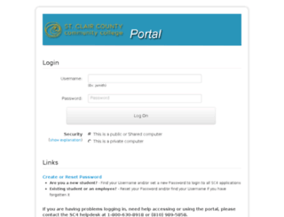 portal.sc4.edu screenshot