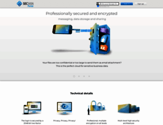 portal.secsign.com screenshot