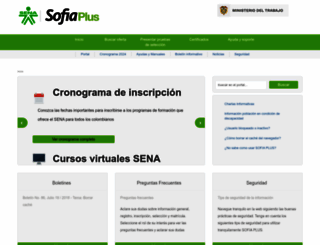 portal.senasofiaplus.edu.co screenshot