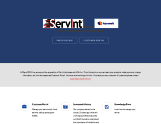 portal.servint.net screenshot