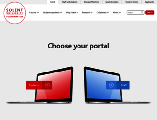 portal.solent.ac.uk screenshot
