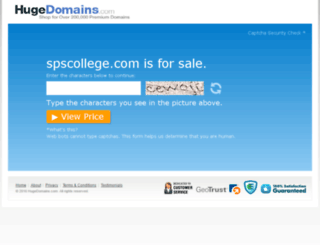 portal.spscollege.com screenshot