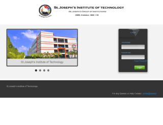 portal.stjosephstechnology.ac.in screenshot