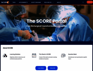 portal.surgicalcore.org screenshot