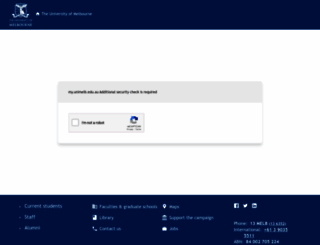 portal.unimelb.edu.au screenshot