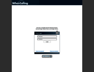 portal.whoscalling.com screenshot