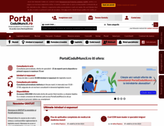 portalcodulmuncii.ro screenshot