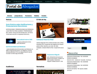 portaldeabogados.net screenshot