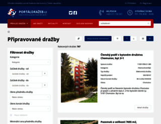portaldrazeb.cz screenshot