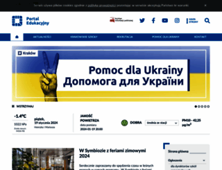 portaledukacyjny.krakow.pl screenshot