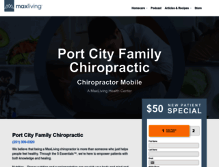 portcityfamilychiropractic.com screenshot