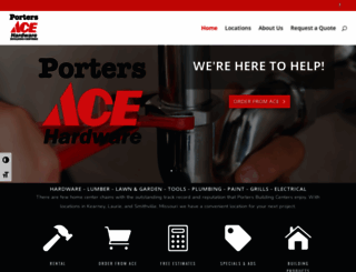 portersbuildingcenters.com screenshot