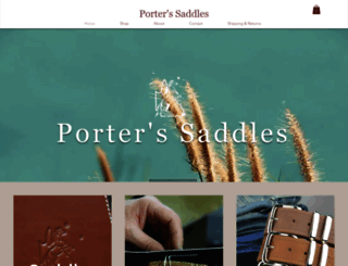 porterssaddles.com.au screenshot