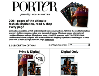 portersubscription.net-a-porter.com screenshot