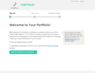 portfolio.interfolio.com screenshot