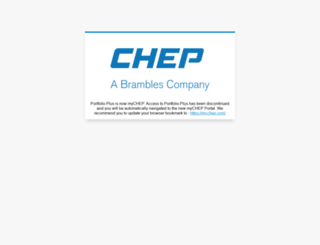 portfolioplus.chep.com screenshot