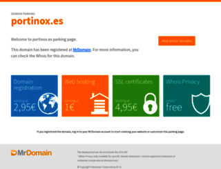 portinox.es screenshot