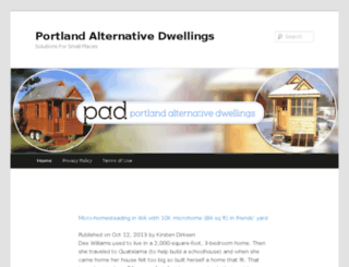 portlandalternativedwellings.com screenshot