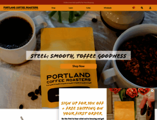 portlandcoffeeroasters.com screenshot