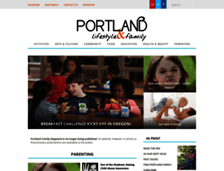 portlandfamily.com screenshot