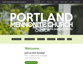portlandmennonite.org screenshot