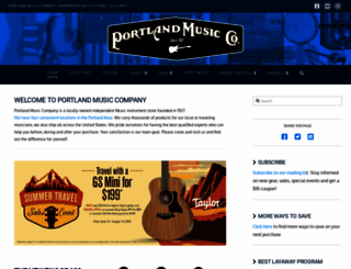 portlandmusiccompany.com screenshot