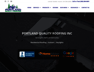 portlandqualityroofing.com screenshot