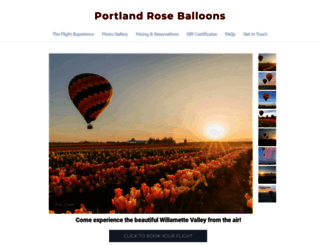 portlandroseballoons.com screenshot
