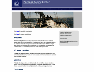 portlandsailing.com screenshot