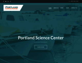 portlandsciencecenter.com screenshot