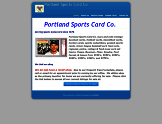 portlandsportscardco.com screenshot