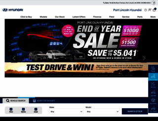 portlincolnhyundai.com.au screenshot