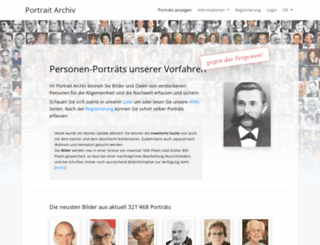 portraitarchiv.genealogie-zentral.ch screenshot