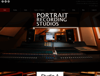 portraitrecordingstudios.com screenshot