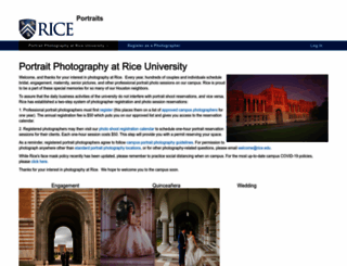 portraits.rice.edu screenshot