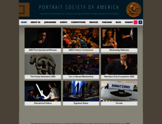 portraitsociety.org screenshot