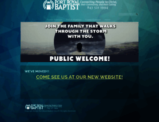 portroyalbaptist.org screenshot