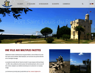 portsaintlouis-tourisme.fr screenshot