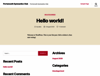 portsmouthgymnastics.club screenshot