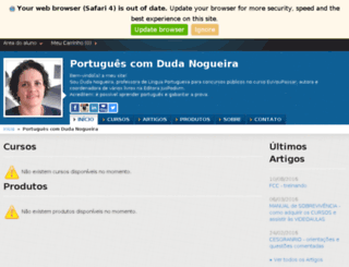 portuguescomdudanogueira.com.br screenshot