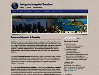 portugueseinterpreter-translator.com screenshot