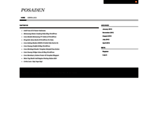 posaden.wordpress.com screenshot