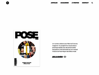 pose-mag.fr screenshot