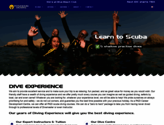 poseidondivers.com screenshot