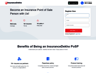 poshealthuat.insurancedekho.com screenshot