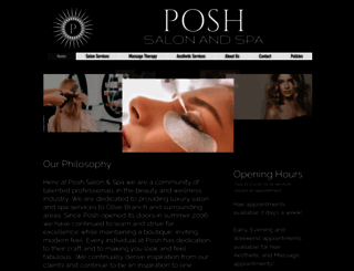 poshhairsalonspa.com screenshot