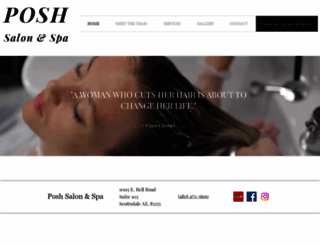 poshsalonnspa.com screenshot