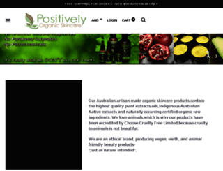 positivelyorganicskincare.com.au screenshot