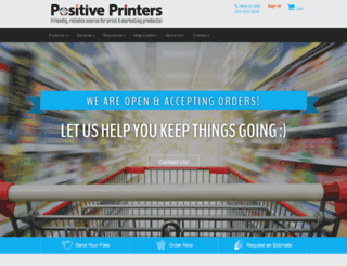 positiveprinters.secureprintorder.com screenshot