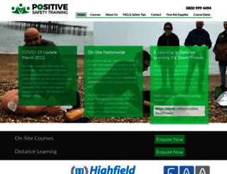 positivesafetytraining.co.uk screenshot